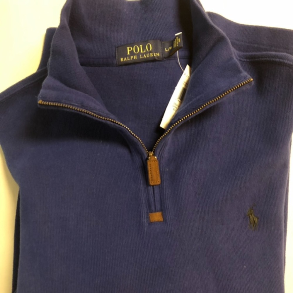 NWT men’s Ralph Lauren polo 1/4 zip sweater